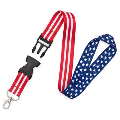 3/4" Buckle Release Full Color Lanyard