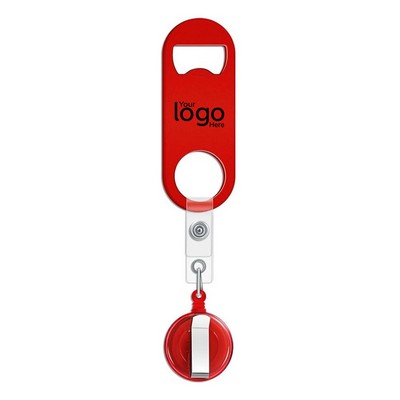 Retractable Bottle Opener with Reel